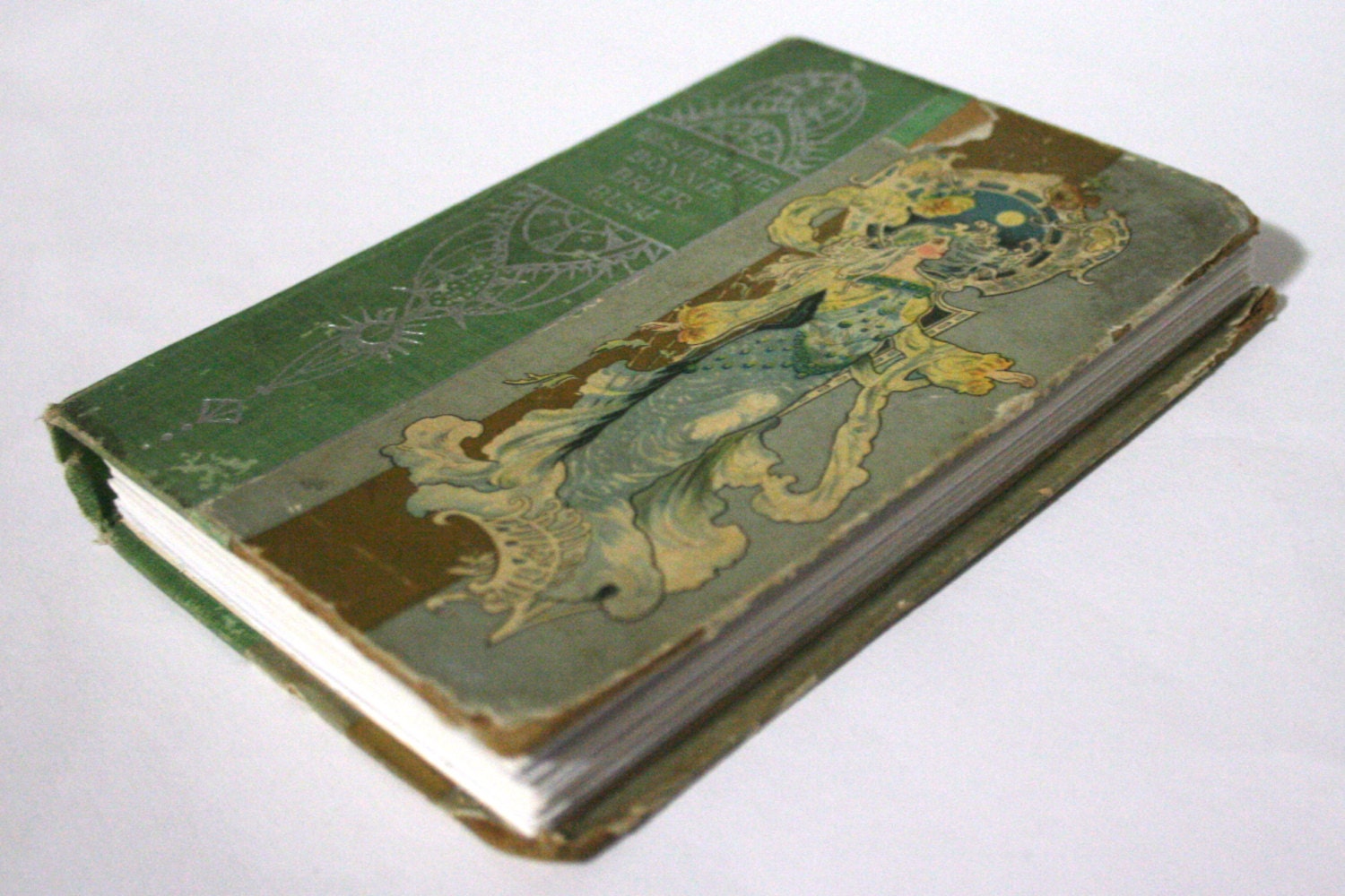 Vintage Cover Journal - Coptic Journal - Beside the Bonnie Briar Bush 4 x 5.5 Journal by The Orange Windmill