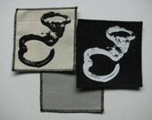 One hand cuff canvas patch in any color you choose....FREE SHIPPING USA
