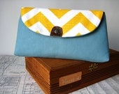 Sunny chevron make up bag