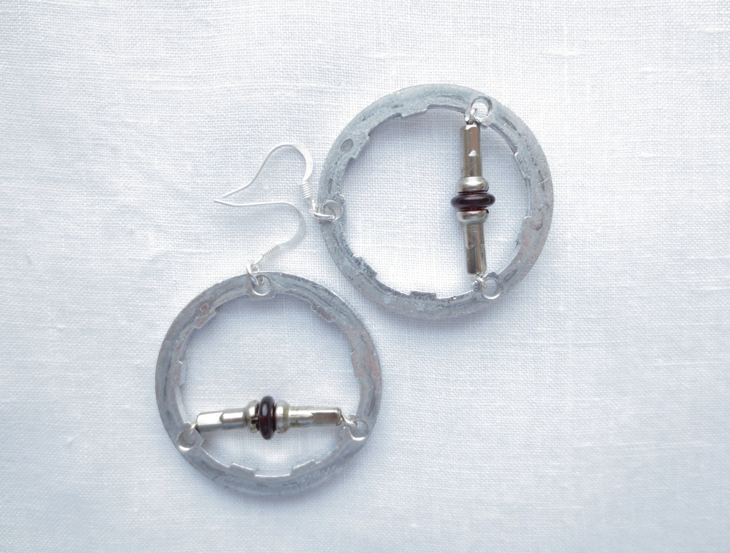 Bicycle Jewelry,  Recycled Bicycle Earrings, Bicycle Accessories, Sports, Bikes