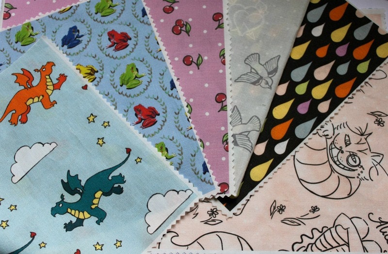 Designer Fabric Swatch selection OOAK