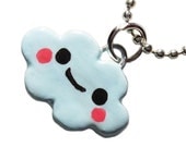 Kawaii Cloud Necklace Polymer Clay