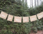 Burlap Banner Rustic Wedding Sign