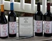 Wine Bottle Guest Book Kit Gift Boxed, Custom labels, wedding wine labels, Wine label guest book, Guestbook Wine Kit, personalized labels