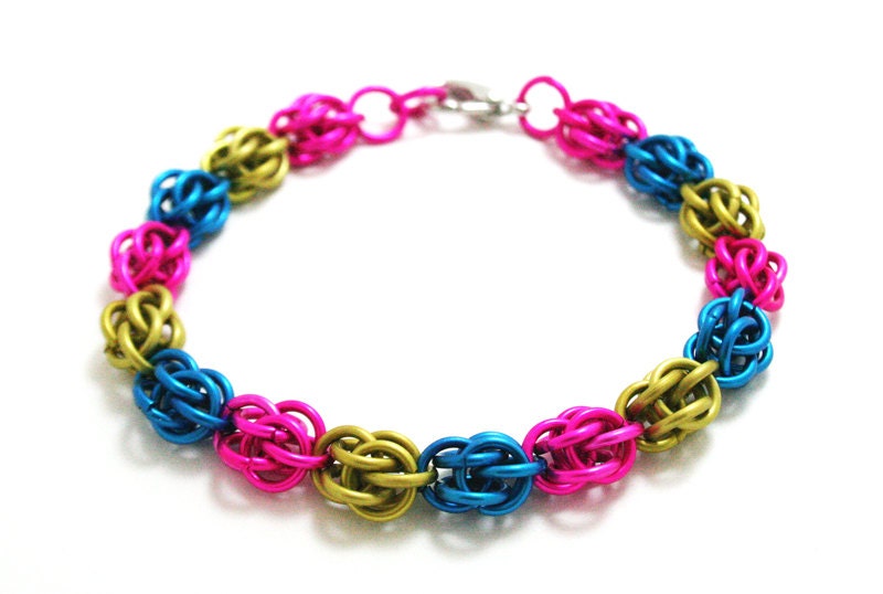 Sweetpea Bracelet: Pansexual Pride