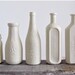 Porcelain Dairy Bottle Vase, Stamped Chicago