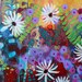Acrylic Painting Abstract Floral Contemporary "Garden Jubilee"