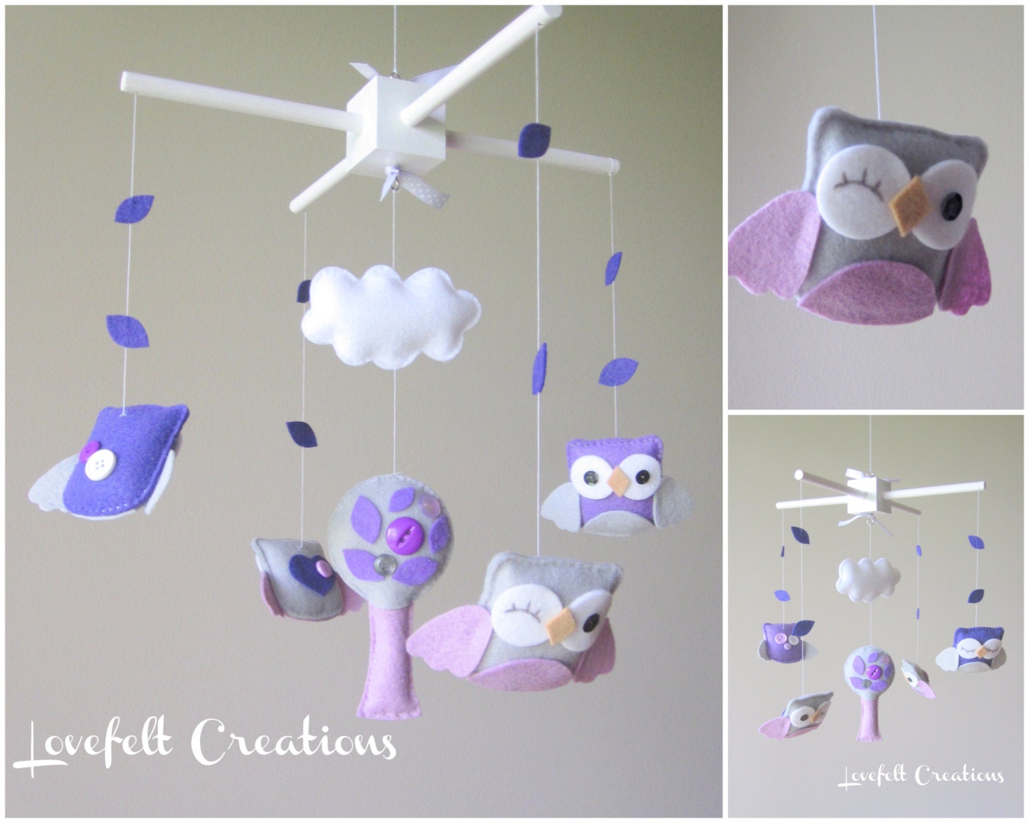 Baby Mobile - Owl mobile - Quinn Bedding