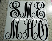 Single 3" Custom Vinyl Letter or Number Decal  Waterproof Apply anywhere to give a personal touch   Great for gifts