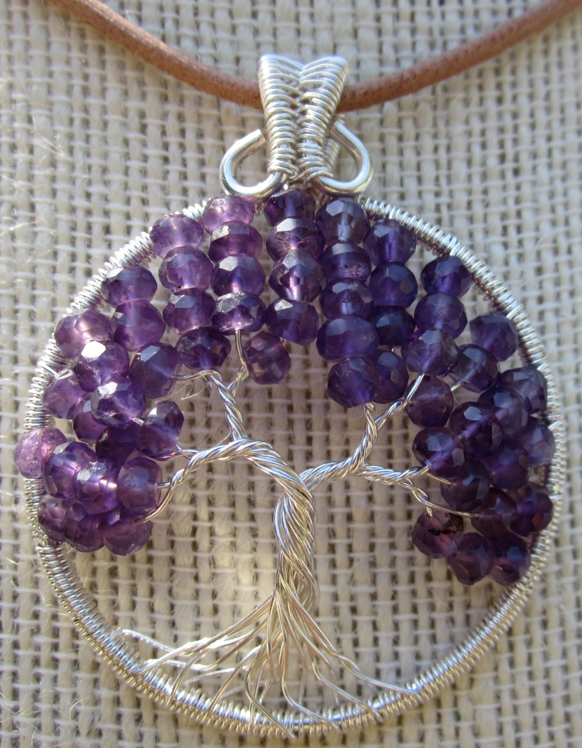Amethyst & Sterling Silver Tree of Life