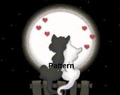 Lovers. Counted Cross Stitch Pattern. PDF Files. Free shipping.