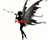 Magic Kiss Princess Fairy. Counted Cross Stitch Pattern. PDF Files. Free shipping.