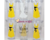 Personalized Wedding Tumbler 16oz - Wedding Party, Bride and Groom, Bridesmaids, Groomsmen - Wedding Season, Bridal Shower