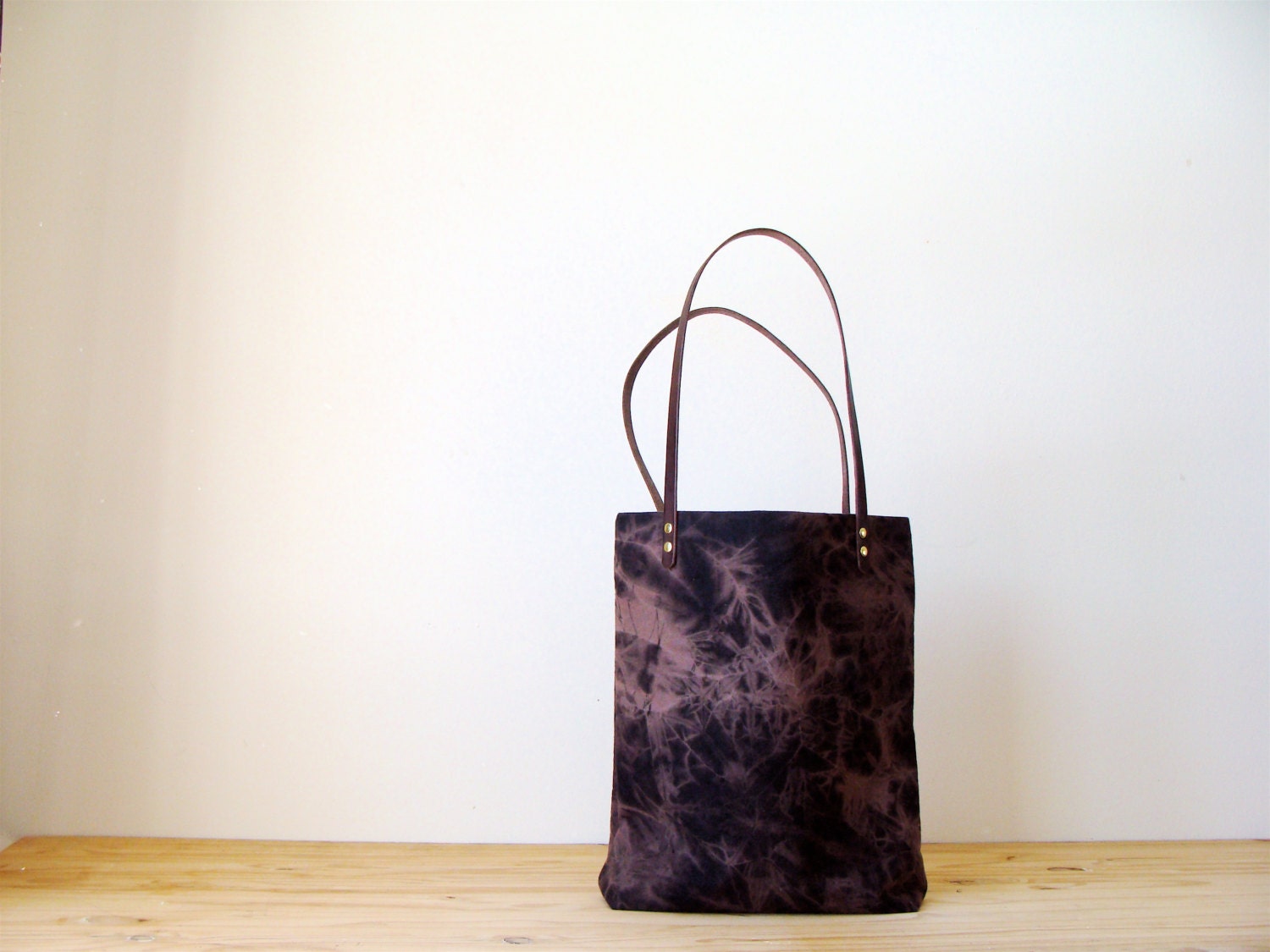 Hand Dyed Tote Carryall Weekender Bag