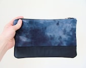 Zip Clutch Bridesmaid Clutch Hand Dyed
