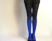 Ombre Tights.  Blue/black - as seen on "Today Show"