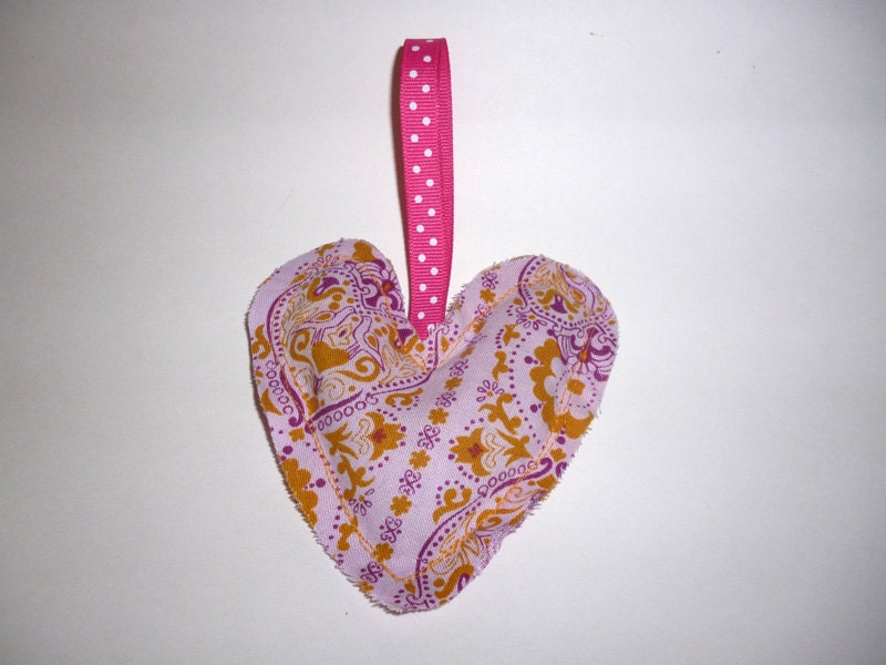 Upcycled fabric lavender sachet