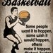 Vintage Basketball Art Print - Kids Basketball Room Decor - Michael Jordan Quote