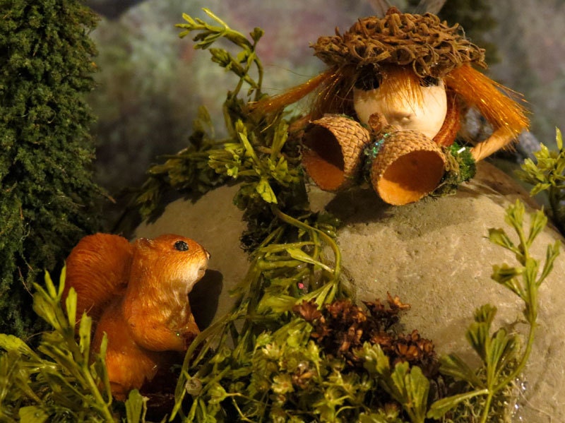 Fairy, Fairy Display, Odis and the Squirrel, Fairy Art Doll, Woodland Fairies, Faeries