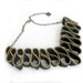 Zipper necklace - vintage zippers - metal chain gold tone, 45 cm - 60 cm / 18 - 24 inch - eco friendly,recycled jewelry