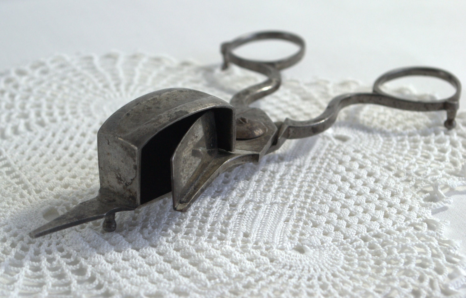 Antique candle snuffer wick cutter Swedish antique vintage