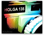 Holga Camera Pop Art Comic Rainbow Print. 8x10