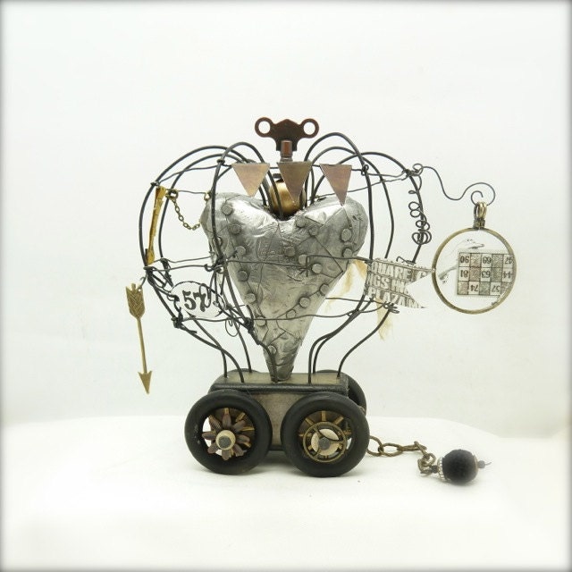 Kit  taught on DVD by Julie Haymaker Thompson . DVD class and materials kit to  learn how to make the heart on wheels shown in image 1