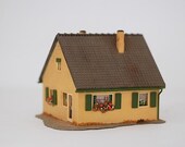 Mid Century Faller Train House, Antique Train Supplies, 1950 Home Decor, Gift For Father From Son, Plastic Train House, FALLER