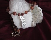 Egyptian Snake Goddess Wadjet Rosary Necklace