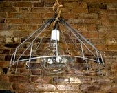Rustic Hanging Metal Cage Pendant Lights