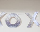 XOXO Glittered Banner perfect for parties and weddings