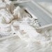 Newborn Wrap: Newborn Photo Prop - Stretch Knit Lace Ruffle Wrap, Basket Filler Stuffer, Photography Props