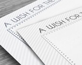 Wishes for the Bride - Bridal Shower Game - Instant Download - Navy