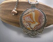 Sonora Dendritic Fine silver Pendant Necklace