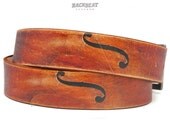 Handmade leather belt -  CELLO / Brown belt / Gift for him / her
