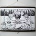 Canvas Vintage Style School Chart with Wood Trim - Campfire Kids (24"x17")