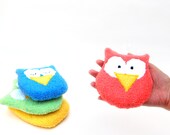 Baby sponge Washcloth Owl Bath gift Baby shower gift