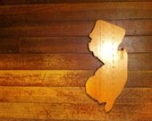 Large Jersey Cutout in reclaimed white pine