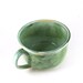 Large Ceramic Mug with a Flower for Soup, Cafe au Lait, Coffee, Tea, Pottery Gift for Her by MiriHardyPottery