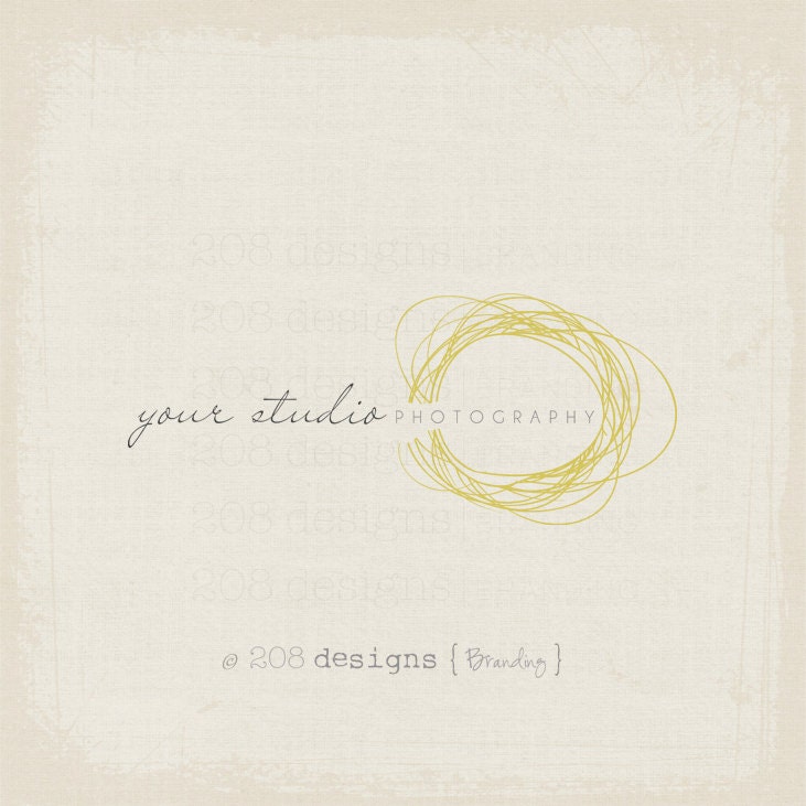 Premade Logo and Watermark - Photography - Circle Sketch (1264)