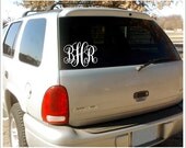 Vine Monogram Car Window Decal Personalized Custom Vinyl Decal Everything Else 5x7