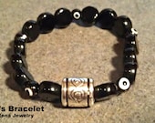 Men's Bracelet Azabache And All Seeing Eye  " Azabache All Seeing "