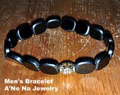 Men's Bracelet    " Azabache Squared"