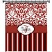 Custom Shower Curtain Personalized - Red Damask