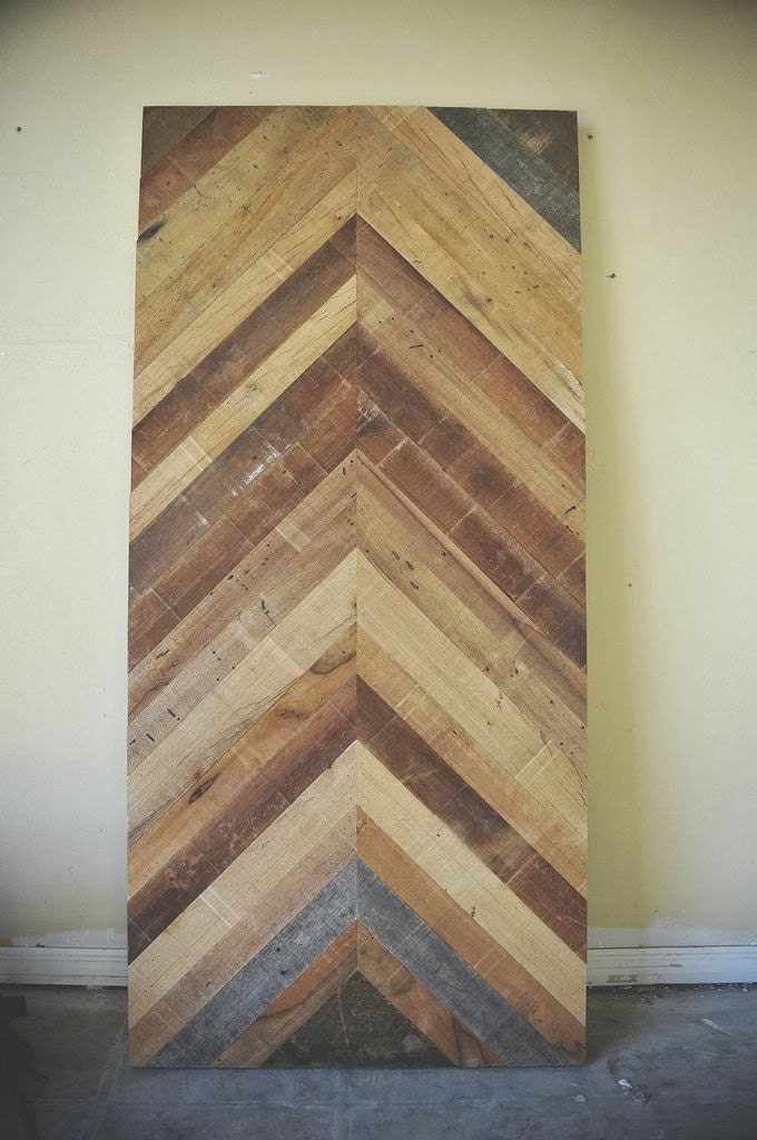 Reclaimed Barn wood Chevron herringbone DINING KITCHEN, entry way foyer loft console coffee sofa dining table.  Modern hairpin steel legs.