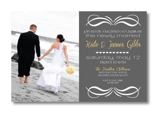 Printable Reception Invitation