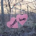 CHOOSE LOVE valentine hanging decoration