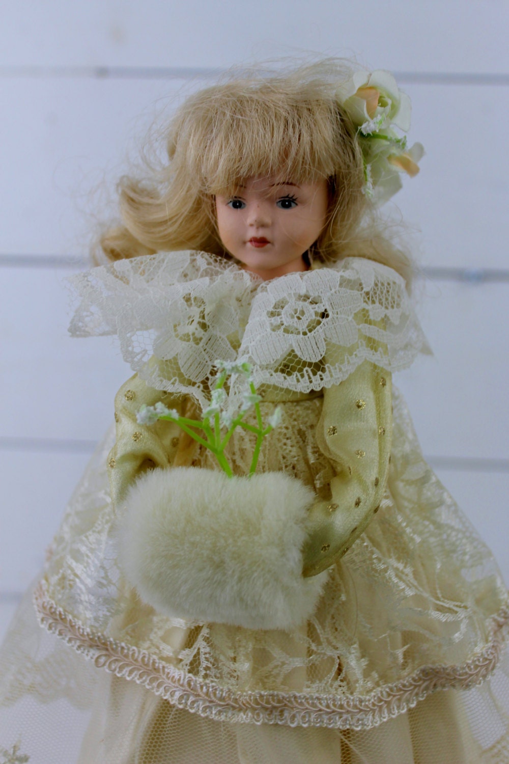 Vintage Doll  Christmas Tree Topper