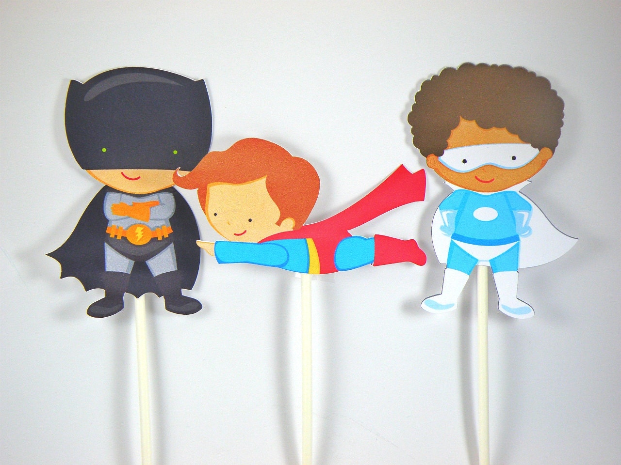 Super Hero Cupcake Toppers--Set of 12 Il_170x135