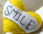 Smile Tattoo Heart Brooch